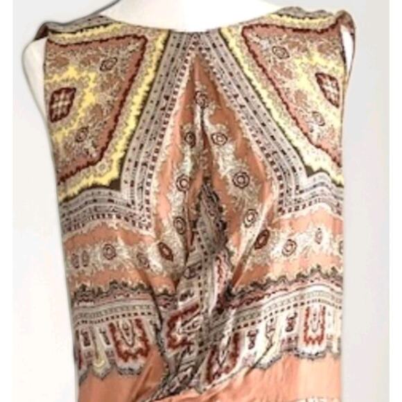 Zara Dresses & Skirts - Zara Moraccan 100% Mulberry Silk XS Mini Dress Bohemian Earthcore Retro Y2K